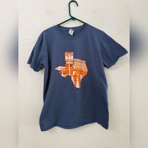 Whataburger Blue Retro Texas Graphic Tshirt Size- L